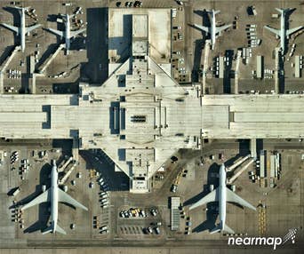 Overhead view of Denver International Airport -- 23 June 2018