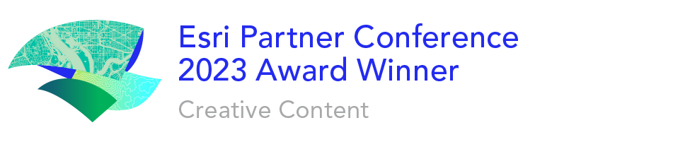 Esri Partner Conference Creative Content Aware Winner logo